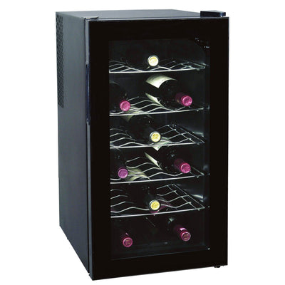 RCA RFRW418 Home 18 Bottle Bar Beverage Mini Fridge Wine Cellar Cooler Cabinet