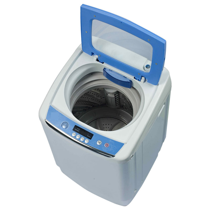 RCA RPW091 0.9 Cu Ft Portable Apartment RV Laundry Washer Washing Machine, White