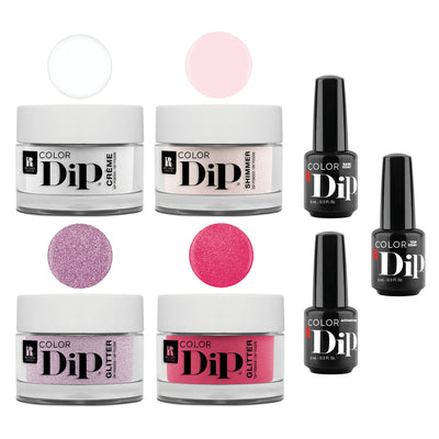 Red Carpet Manicure Nail Color Dip Dipping Powder Essentials #1 Kit, 4 Colors