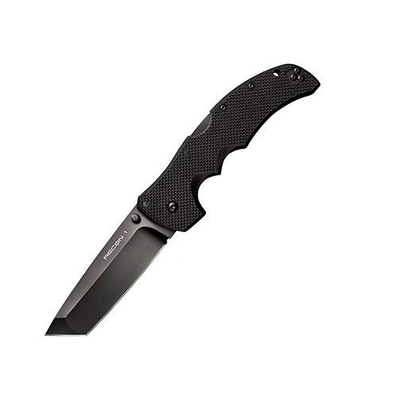 Cold Steel 27BT 4-Inch Recon 1 Tanto Point Tactical Folding Pocket Knife, Black