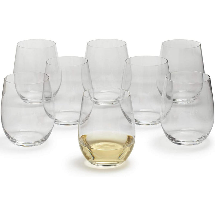 Riedel 11.30 Oz O Wine Tumbler Viognier Chardonnay Glass, Set of 8 (Open Box) - VMInnovations