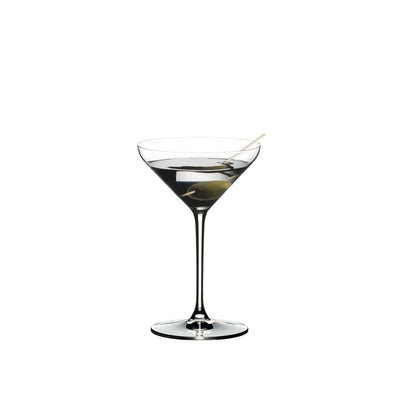 Riedel Extreme Dishwasher Safe Crystal Cocktail Martini Glass, 8.8 Oz (2 Pack)