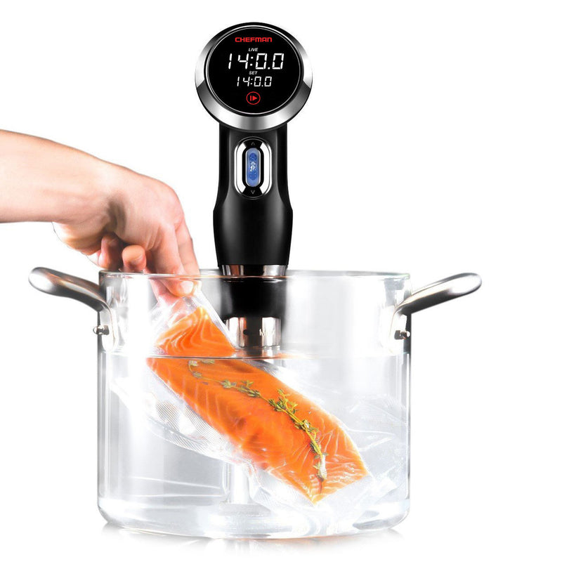 Chefman RJ39 Sous Vide Kitchen LCD Immersion Cooker Heater Circulator, Black