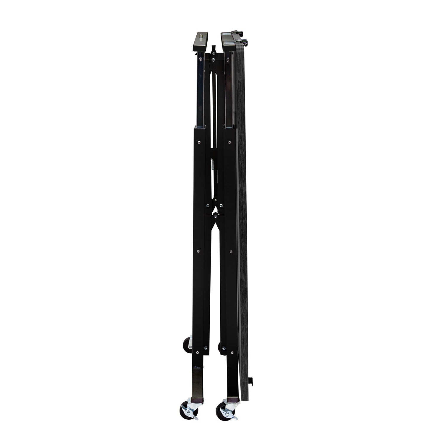 Origami Up Down Adjustable Sitting Standing Workstation Desk w/ Wheels, Black - VMInnovations