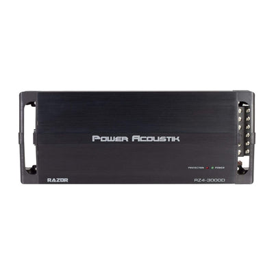 Power Acoustik RZ4-3000D 3000 W Max Razor Series Monoblock 4 Channel Amplifier