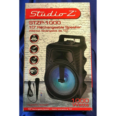 Studio Z 6.5-Inch Rechargeable Speaker Woofer with USB Music Stream (4 Pack)
