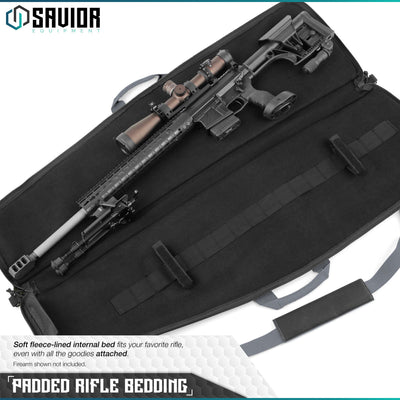 Savior Equipment The Patriot 45 Inch Soft Single Long Gun Rifle Case Bag, Gray