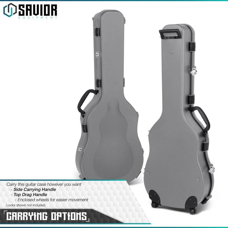 Savior Equipment Ultimate Guitar Case 45 Inch Single Long Gun Rifle Case, Gray