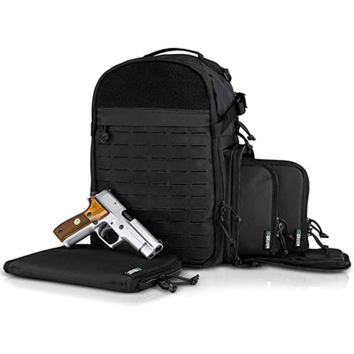 Savior Equipment Heavy-Duty Mobile Arsenal Compact Protective Backpack, Black