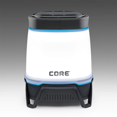 CORE 1250 Lumen Rechargeable Bluetooth Speaker & Lantern with USB Outlet, Gray