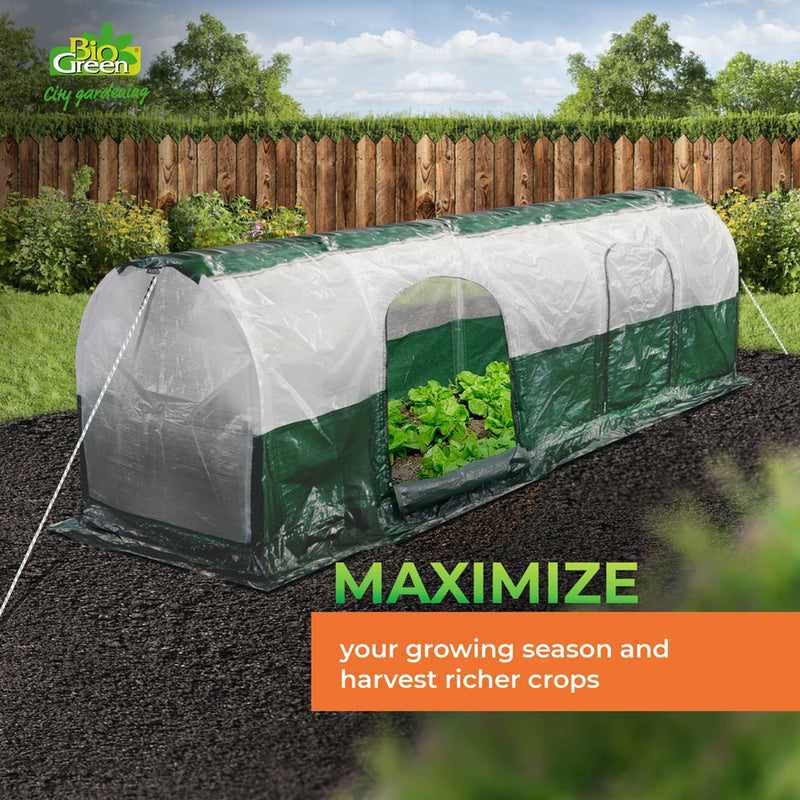 Bio Green SD300 Superdome Grow Tunnel Tent and Mini Greenhouse, 2 Feet by 9 Feet