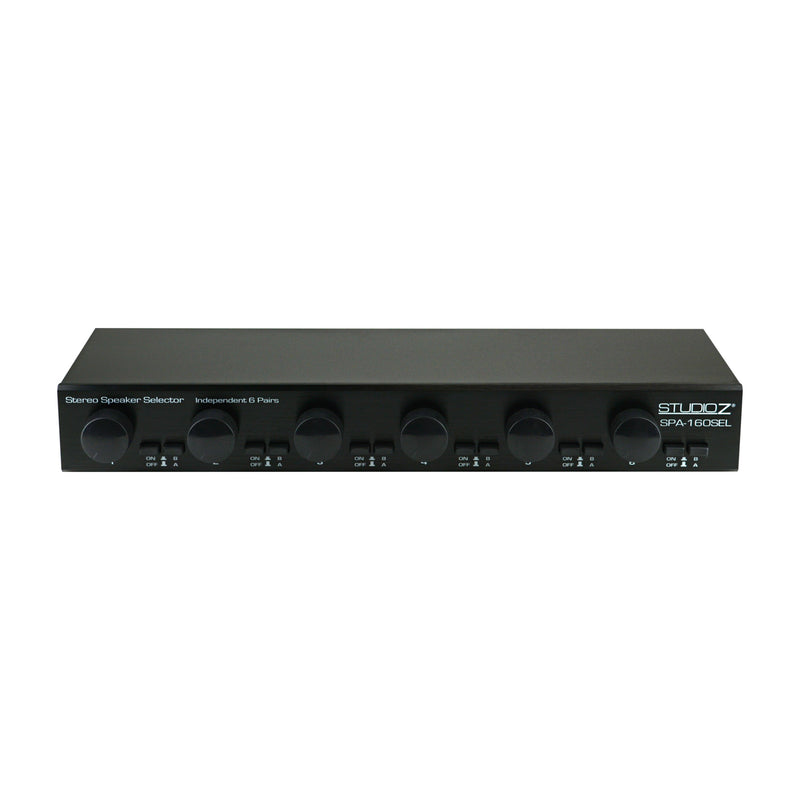 Studio Z SPA-160SEL Dual Source 900 Watt 6 Channel Stereo Speaker Selector Box