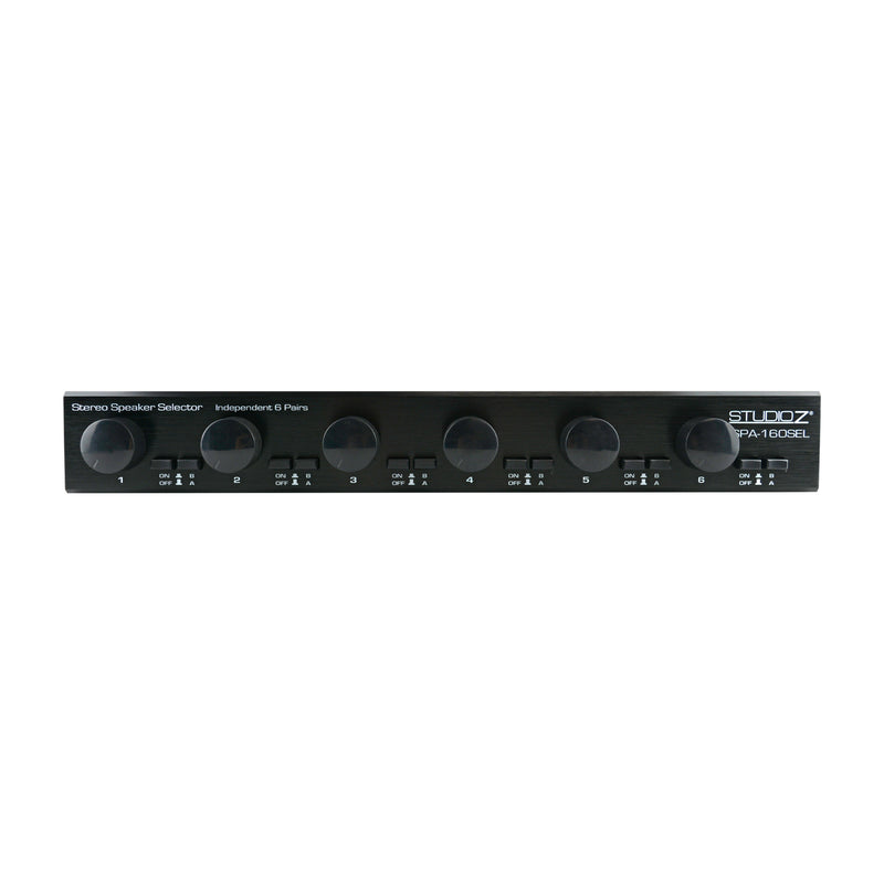 Studio Z Dual Source 900 Watt 6 Channel Stereo Speaker Selector Box (4 Pack)