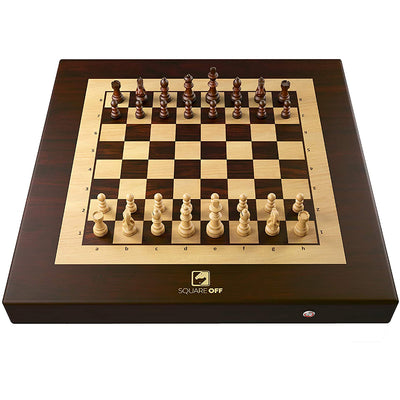 Square Off Kingdom Chess Set Innovative AI Electric Chessboard Wooden Board Game