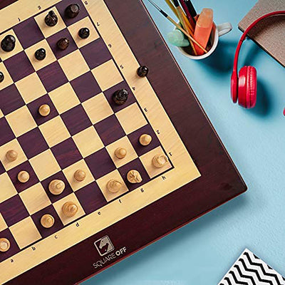 Square Off Kingdom Chess Set Innovative AI Electric Chessboard Wooden Board Game