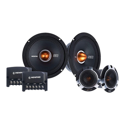 Memphis Audio SRXP62C 6.5 Inch Car Audio Component Speaker Tweeter Crossover Set