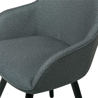 Studio Designs Home Dome Swivel Office or Dining Chair w/ Metal Legs, Gray