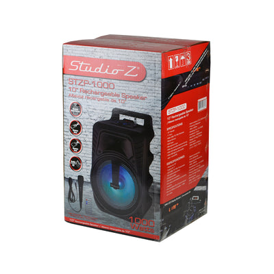 Studio Z 10-Inch Rechargeable Speaker Woofer with USB Music Stream (4 Pack)