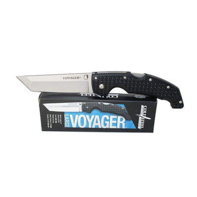Cold Steel 29ATS Plain Edge Large Voyager Tanto Point Folding Pocket Knife