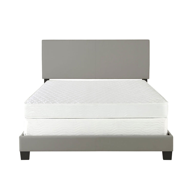 Boyd Sleep Montana Upholstered Full Bed Frame Foundation and Headboard, Grey