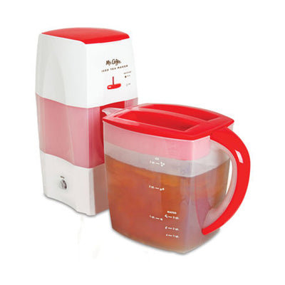 Mr. Coffee TM75RS 3 Quart Iced Tea and Coffee Maker, Red (Refurbished)