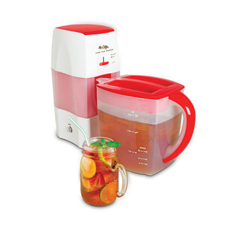Mr. Coffee TM75RS 3 Quart Iced Tea and Coffee Maker, Red (Refurbished)