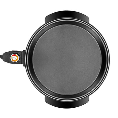 Chefman Electric Skillet 12 Inch Round Frying Pan with Non Stick Coating, Black