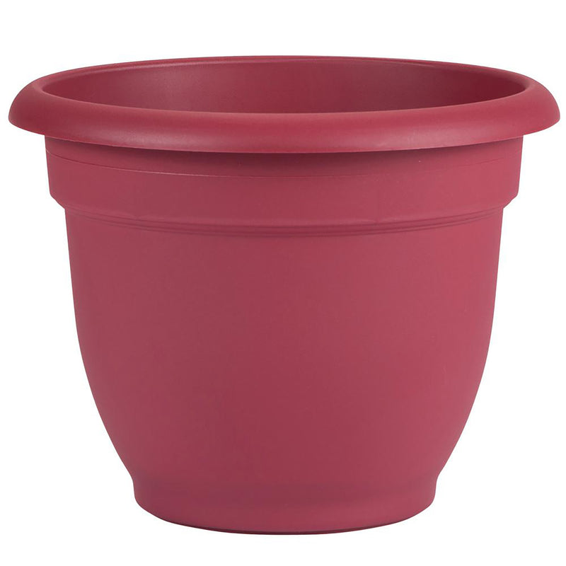 Bloem Ariana 16 Inch Self Watering Plastic Flowerpot Planter, Union Red (2 Pack)