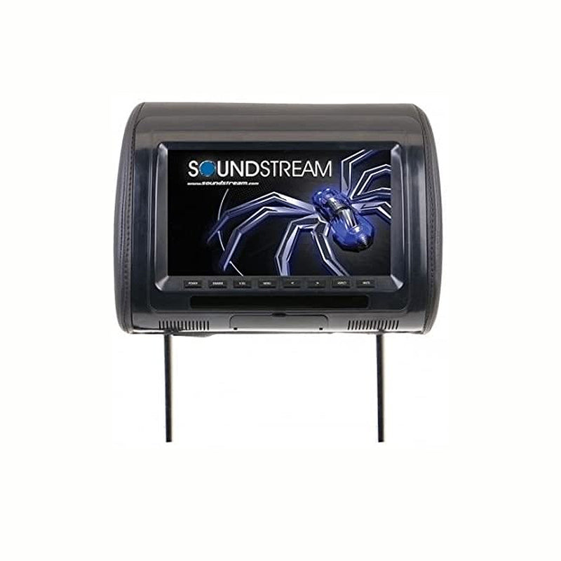 Soundstream VH-70CC Universal Headrest with 7 Inch LCD Screen, 3 Cover Options