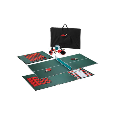 VIPER Portable 3 in 1 Table Tennis Checkers and Backgammon Top with Carrying Bag