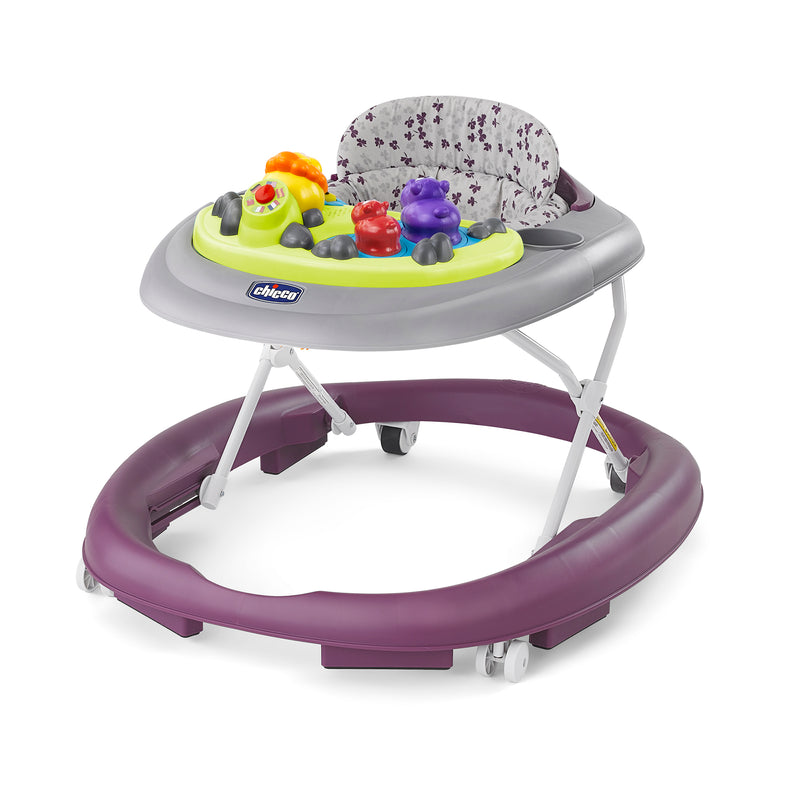 Chicco Walky Talky Toy Activity Center Chair Baby Walker Bouncer, Flora Purple
