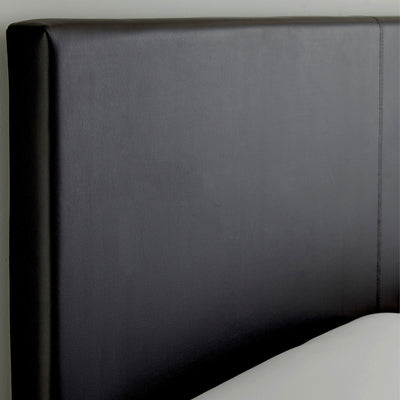 Boyd Sleep Montana Upholstered Full Bed Frame Foundation and Headboard, Black