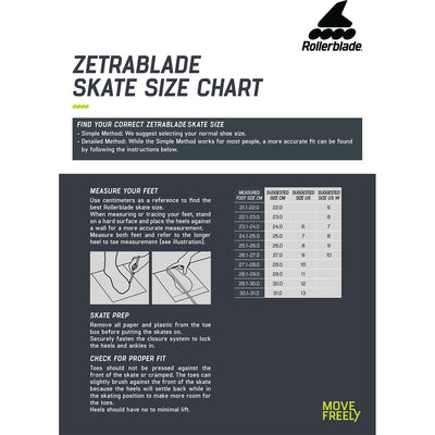 Rollerblade Zetrablade Mens Adult Fitness Inline Skate, Size 11, Black, Silver