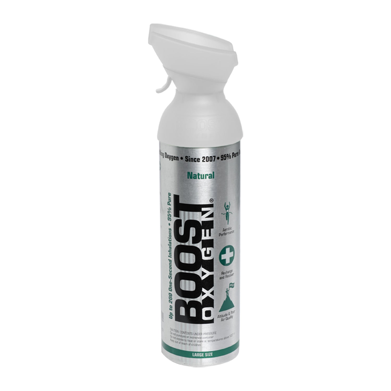 Boost Oxygen 5 & 2 Liter Natural Portable Pure Canned Oxygen Canister (5 Pack)