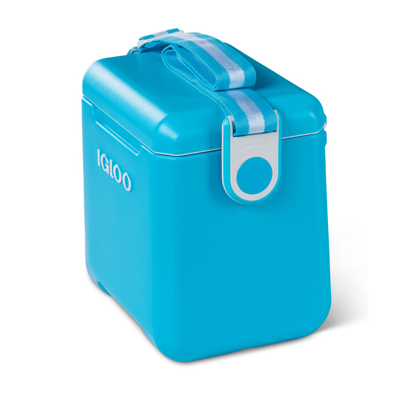 Igloo Tagalong 11 Qt Ice Drink Cooler with Body Shoulder Strap, Blue (Open Box)