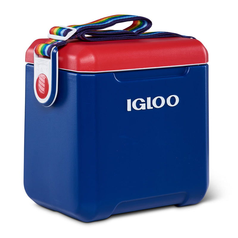 Igloo 11 Qt Tailgating Cooler w/ 2-Day Ice Retention, w/ Rainbow Strap (Damaged)