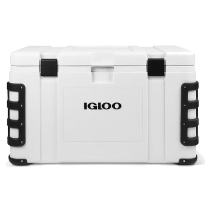 Igloo Leeward 124 Qt Marine Grade Insulated Ice Chest Cooler, White (For Parts)