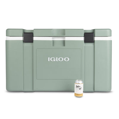 Igloo Mission 124 Qt. Lockable Insulated  Ice Chest Cooler, Green (Damaged)