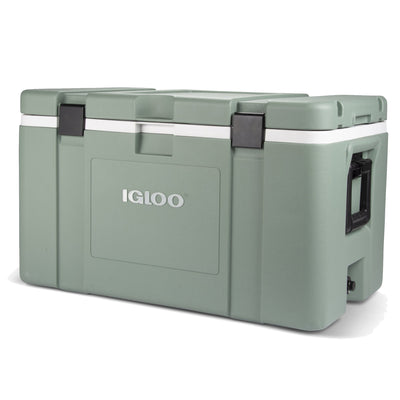 Igloo Mission 124 Qt. Lockable Insulated Lined Ice Chest Cooler, Green (Used)