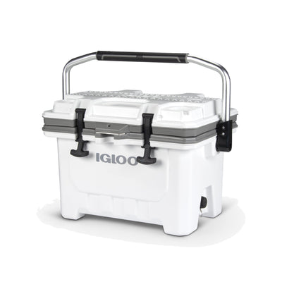 Igloo IMX 24 Qt. Insulated Ice Chest Roto-Molded Cooler & Handle White(Open Box)