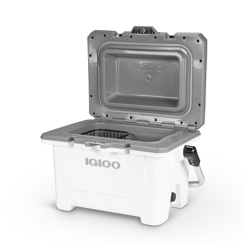 Igloo IMX 24 Qt. Insulated Ice Chest Roto-Molded Cooler & Handle, White (Used)