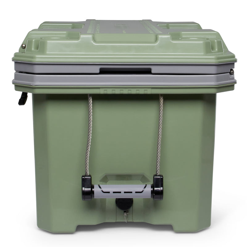 Igloo IMX 70 Quart Injected Molded Construction Cooler, Oil Green (Used)