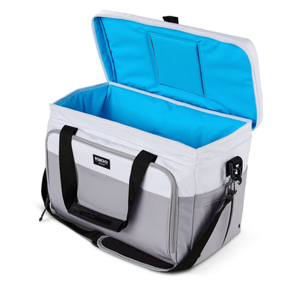 Igloo Coast Insulated 36 Can Cooler Duffel Bag, White and Gray (For Parts)