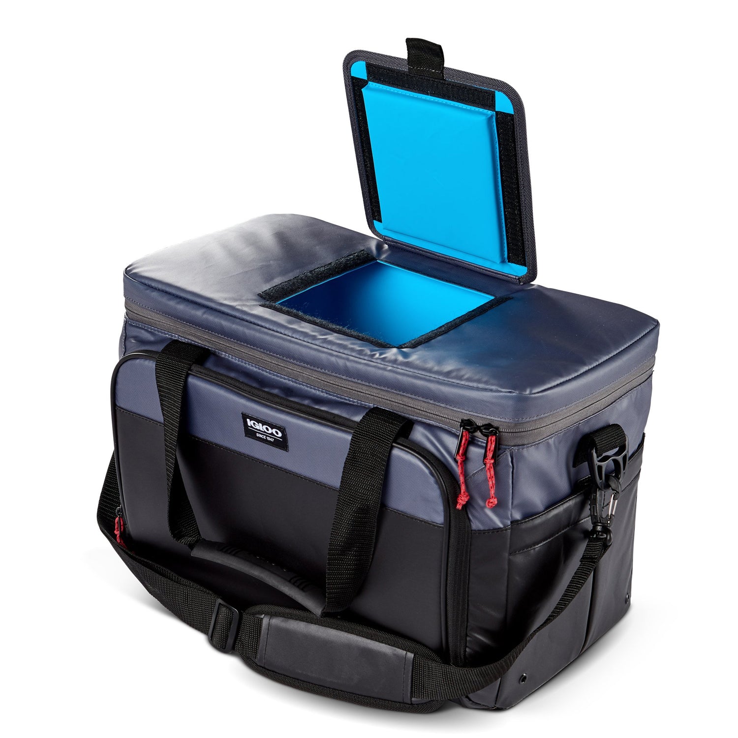 Igloo Coast Durable and Insulated 36 Can Cooler Duffel Bag, Dark Blue (Open Box)