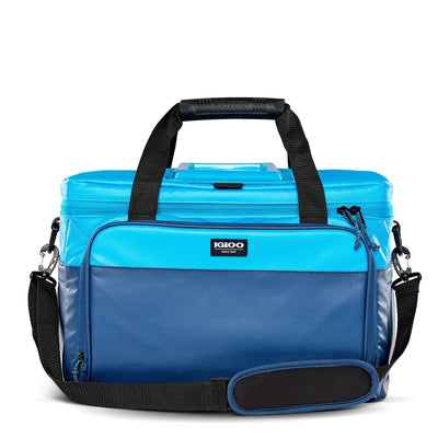 Igloo Coast Durable & Compact 36 Can Cooler Duffel Bag, Blue and Navy (Used)