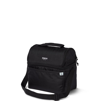 Igloo REPREVE 14 Can Portable Recycled Lunch Box Cooler with Strap, Black