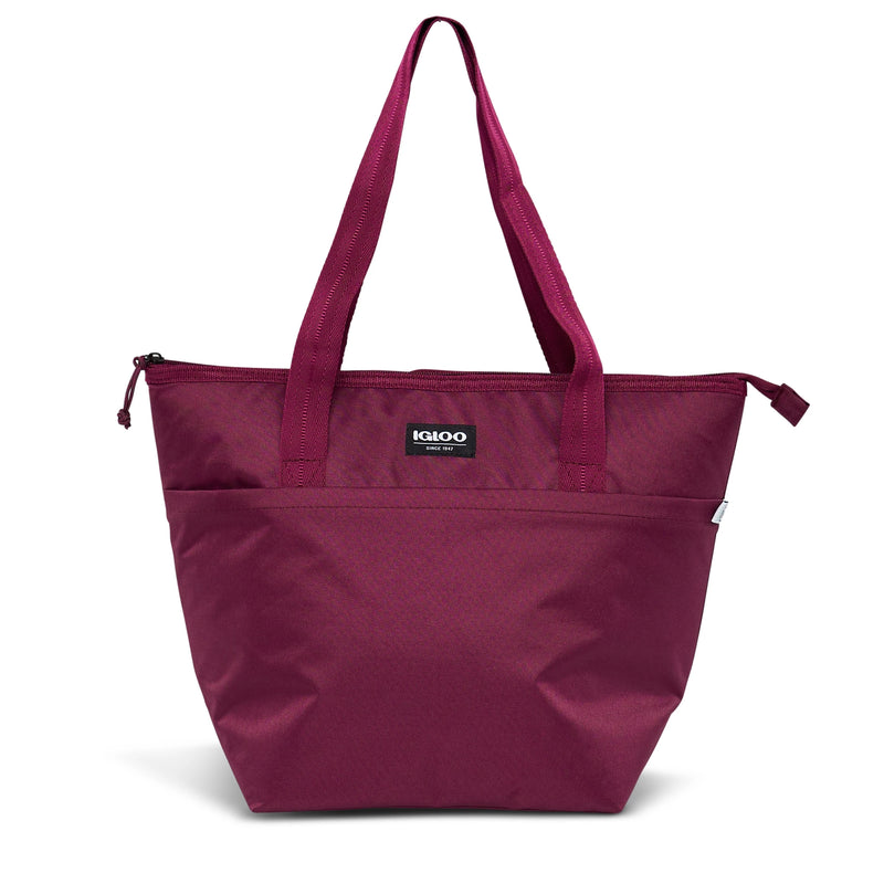 Igloo Recycled Performance Fiber Avery Soft Cooler Tote Bag, Cherry (Open Box)