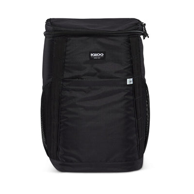 Igloo REPREVE Outdoor Insulated Soft Side Backpack Cooler Bag, Black (Open Box)