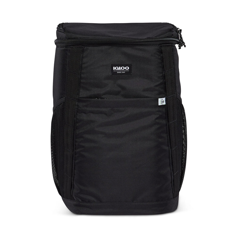 Igloo REPREVE Portable Insulated Soft Side Backpack Cooler Bag, Black (Used)