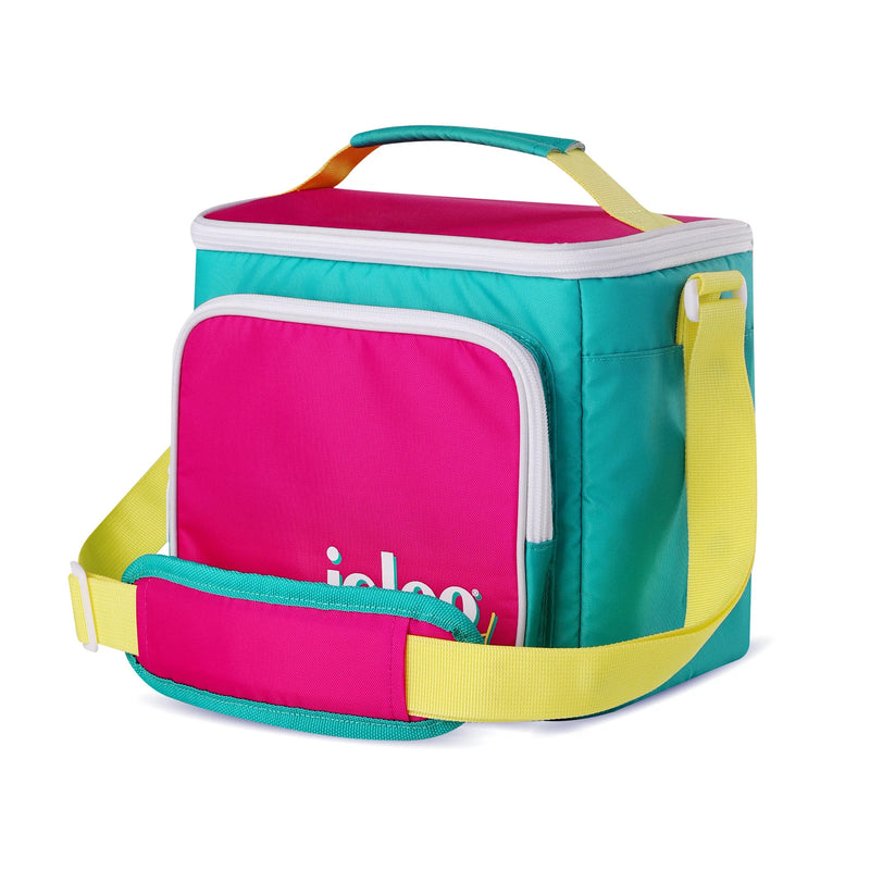 Igloo 90s Retro Square Neon Lunch Box Soft Side Cooler Bag with Strap (Open Box)